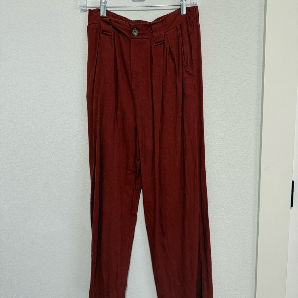 Wild Fable Brown Chinos High Waist Pleated